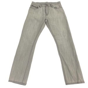Gap Slim Straight Mens Size 30X30 Gray Light Wash Denim Mid Rise Jeans